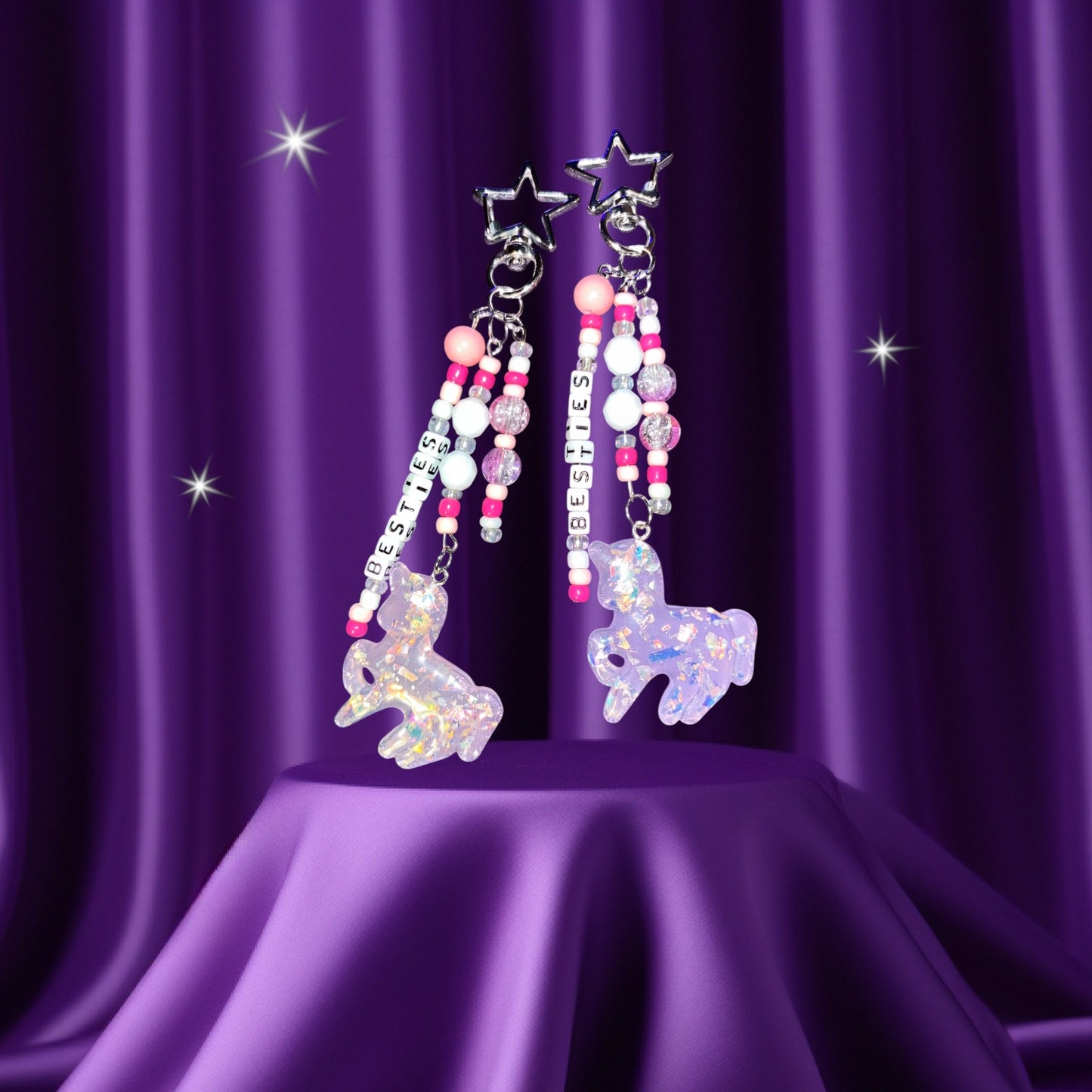 Besties Unicorn Keychains