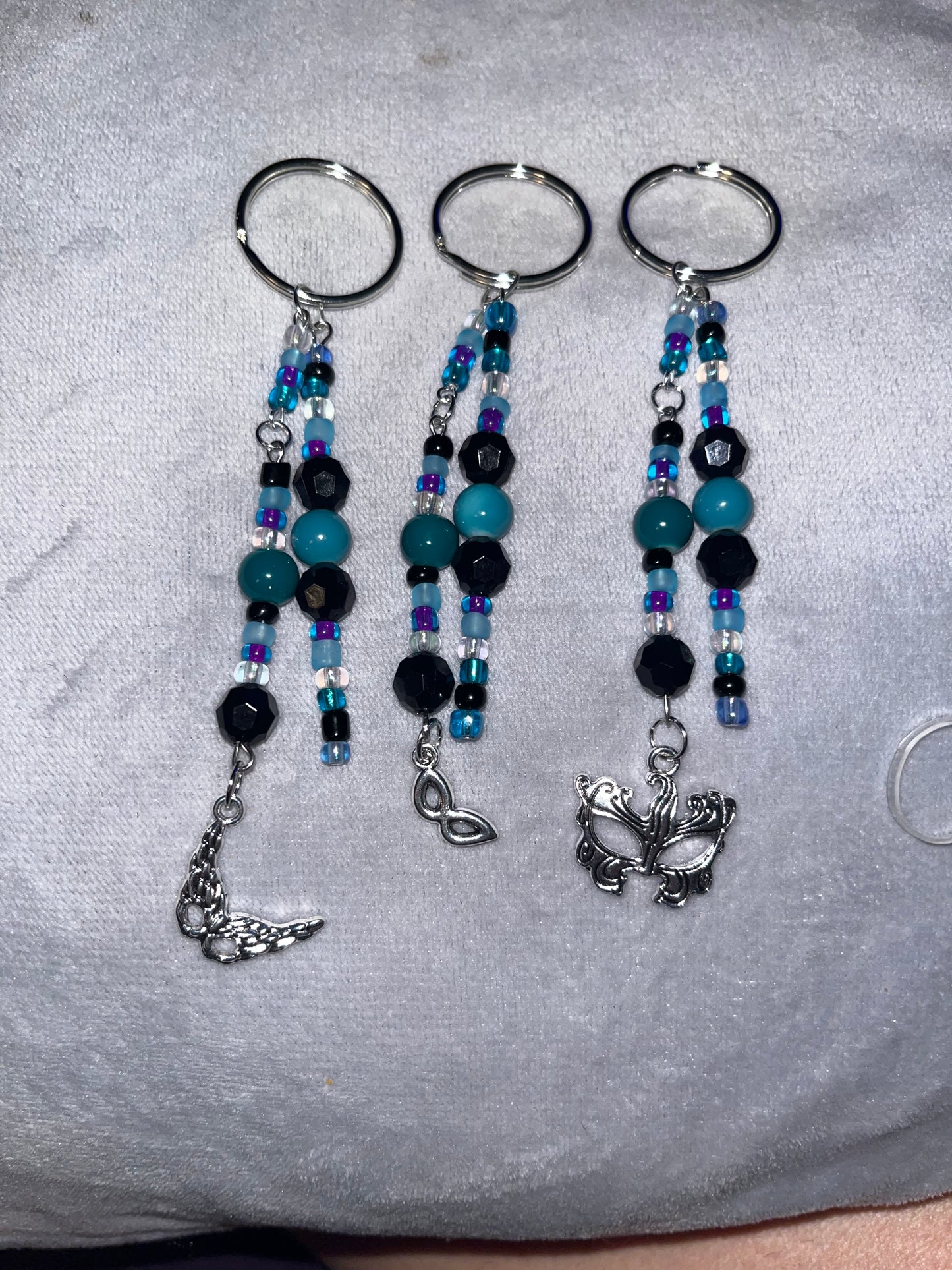 3 piece Masquerade Besties Keychains